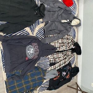 Vans Gray Hoodie and Black Sweatshirt Collection